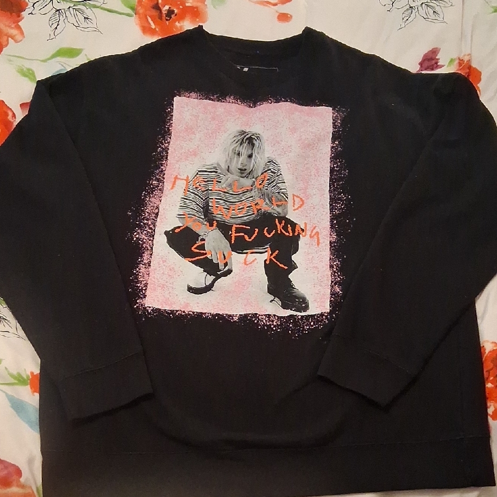 Like New Machine Gun Kelly Tickets To My Downfall Tour 2021 Crewneck Sweatshirt